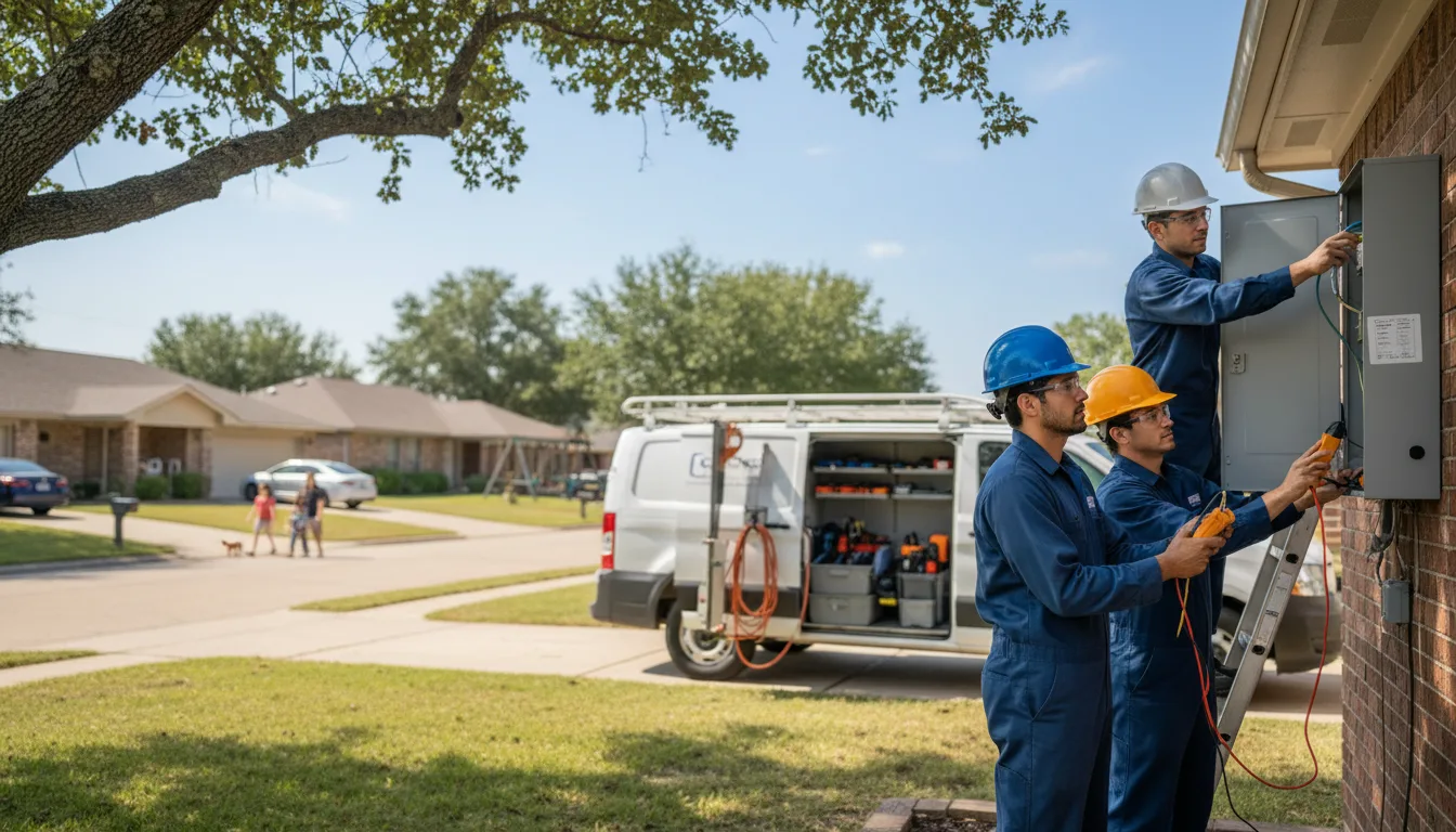 Certified electrician providing emergency electrical services in Blairstown, IA